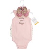 image:imageHudson Baby Unisex Baby Cotton Bodysuit Shorts and Shoe SetSoft Confetti Heart