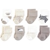 image:imageHudson Baby Baby 8pack Cotton Rich Newborn and Terry SocksTaupe Sheep