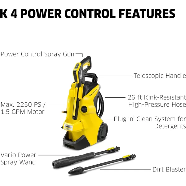 Kärcher Plug 'n' Clean Detergent for Karcher Pressure Washers - Detergent for Electric Power Washers K2, K4 and K5 Models