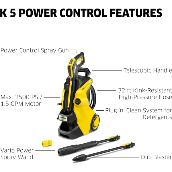 Kärcher Plug 'n' Clean Detergent for Karcher Pressure Washers - Detergent for Electric Power Washers K2, K4 and K5 Models