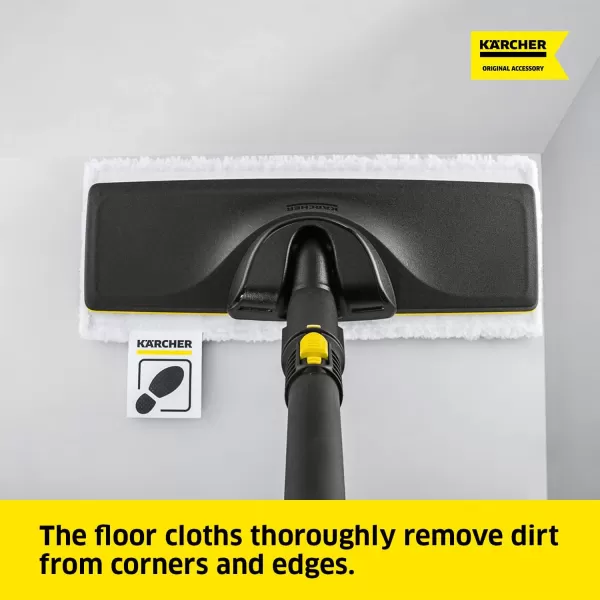 Kärcher - 2 Pack Microfiber Cloth - For Kärcher Steam Cleaner Floor Nozzle