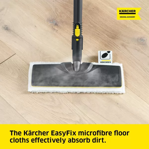 Kärcher - 2 Pack Microfiber Cloth - For Kärcher Steam Cleaner Floor Nozzle