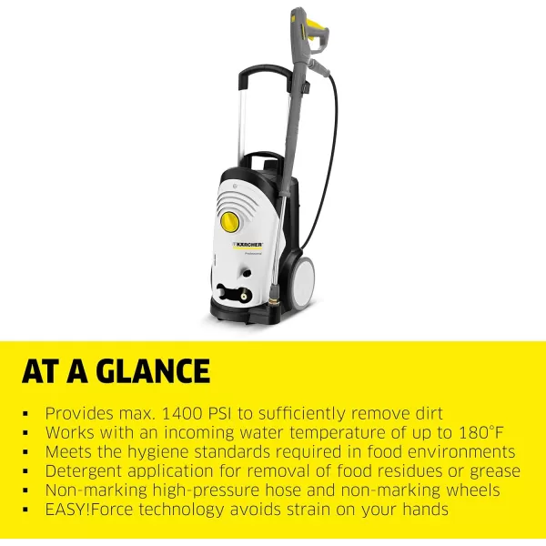 Kärcher Commercial Electric Pressure Washer 1400 PSI- HD Special Class - Power Washer for Food Industry - 2.3 GPM