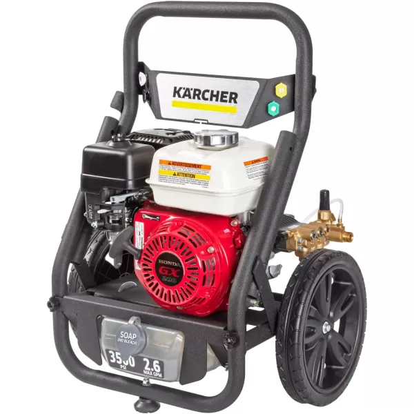 Kärcher - G 2900 E GPM Axial Pump Gas Power Pressure Washer - 2900 PSI - with 4 Nozzle Attachments - 2.6 GPM