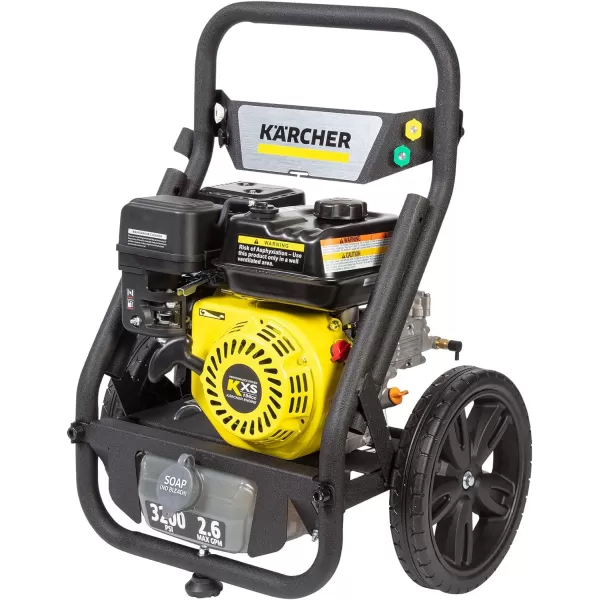 Kärcher - G 2900 E GPM Axial Pump Gas Power Pressure Washer - 2900 PSI - with 4 Nozzle Attachments - 2.6 GPM