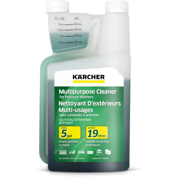 Kärcher - Multi-Purpose Cleaning Soap Concentrate - For Pressure Washers – For All Outdoor Surfaces – 1 Quart