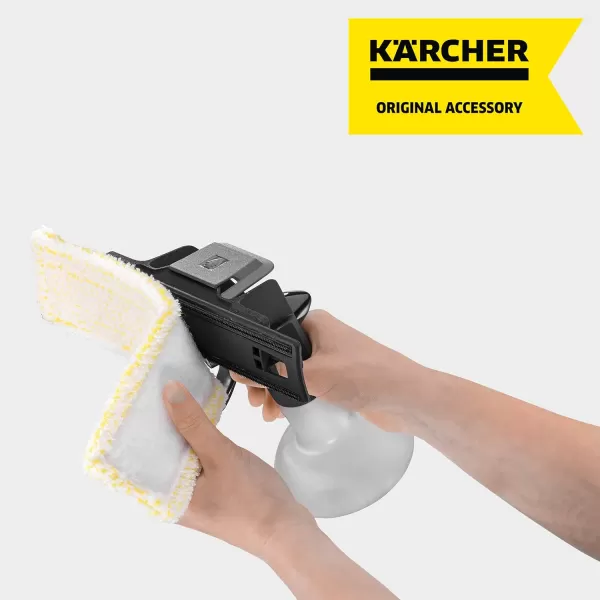 Kärcher - Spray Bottle with Microfiber Cloth - For Kärcher Window Vacuum Cleaners