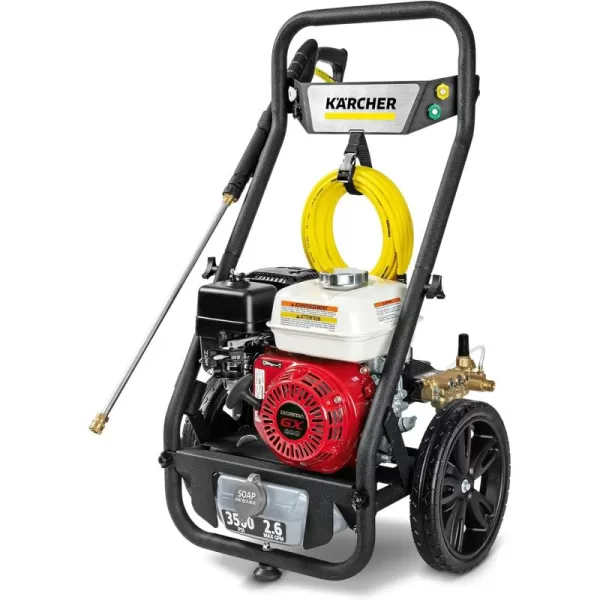 Kärcher - G 2900 E GPM Axial Pump Gas Power Pressure Washer - 2900 PSI - with 4 Nozzle Attachments - 2.6 GPM