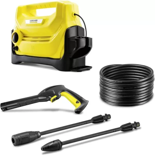 Kärcher K2 Entry - 1600 PSI Portable Electric Power Pressure Washer with Vario &amp; Dirtblaster Spray Wands – 1.35 GPM