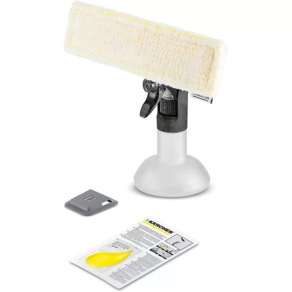 Kärcher - Spray Bottle with Microfiber Cloth - For Kärcher Window Vacuum Cleaners
