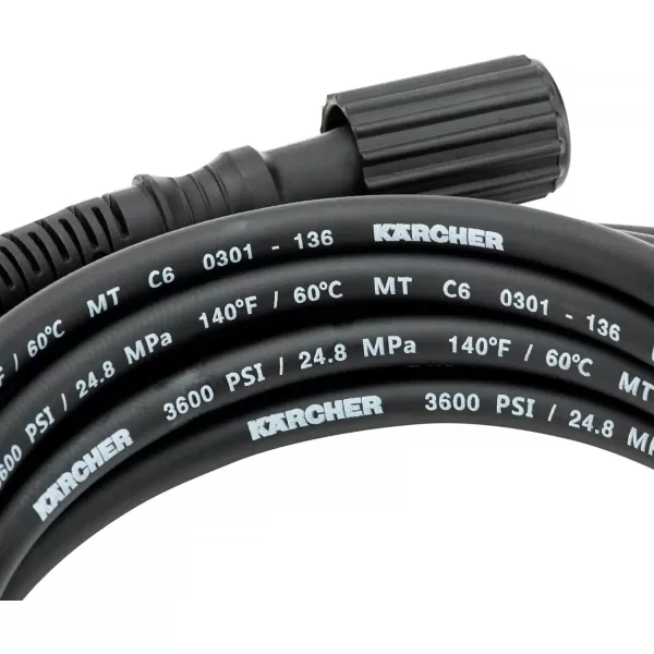Kärcher - 25' High Pressure Replacement/Extension Hose for Pressure Washers - 3600 PSI - Adapters Included - Quick Connect/M22