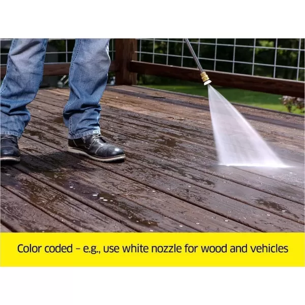 Kärcher 5 Piece Spray Nozzle Kit for Pressure Washers up to 4000 PSI - Quick Connect Fitting - Universal