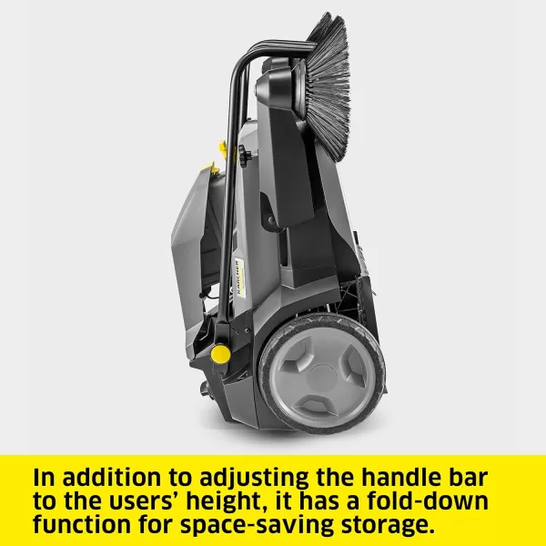 Kärcher Commercial Push Sweeper with Two Sided Bristle Brushes 12 Gallon - 38.5" Working Width - Perfect for Dry and Wet Conditions - Professional Outdoor Sweeper - KM 70/20 C 2SB