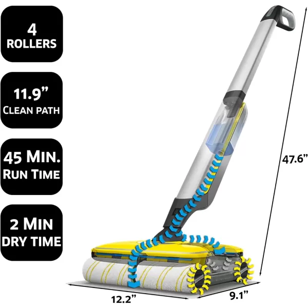 Kärcher - FC 7 Electric Mop &amp; Sanitize Hard Floor Cleaner - Perfect for Laminate, Wood, Tile, LVT, Vinyl &amp; Stone Flooring - Cordless
