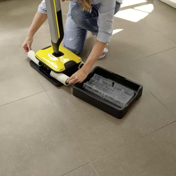 Kärcher - FC 7 Electric Mop &amp; Sanitize Hard Floor Cleaner - Perfect for Laminate, Wood, Tile, LVT, Vinyl &amp; Stone Flooring - Cordless