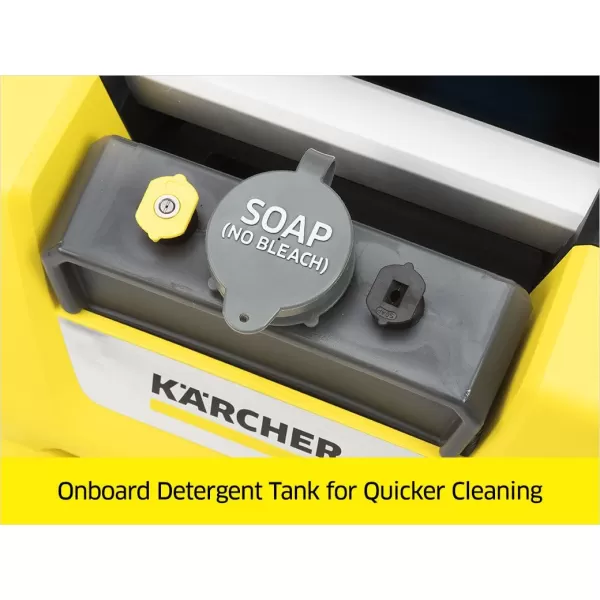 Kärcher K1700 Max 2125 PSI Electric Pressure Washer with 3 Spray Nozzles - Great for cleaning Cars, Siding, Driveways, Fencing and more - 1.2 GPM