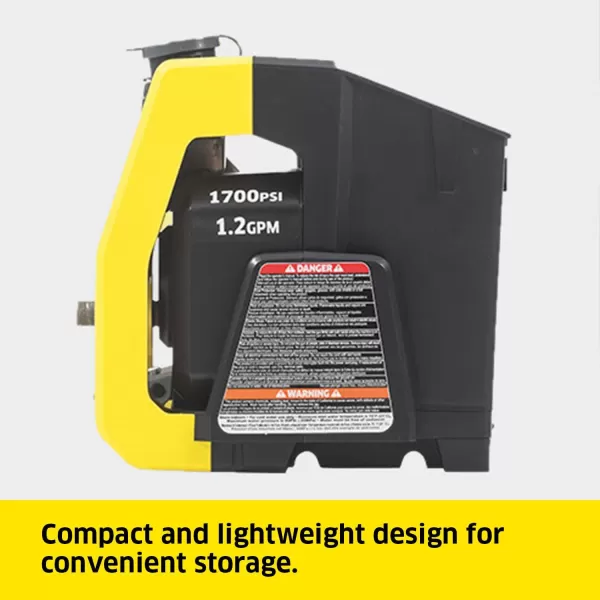 Kärcher K1700 Max 2125 PSI Electric Pressure Washer with 3 Spray Nozzles - Great for cleaning Cars, Siding, Driveways, Fencing and more - 1.2 GPM