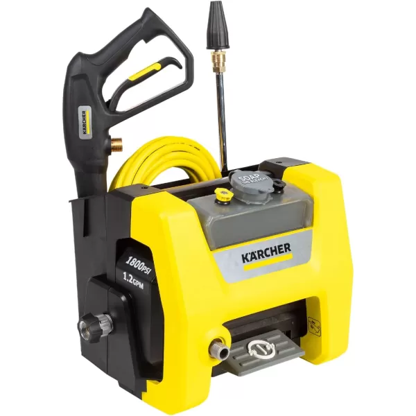Kärcher K1800PS Max 2250 PSI Electric Pressure Washer with 3 Spray Nozzles - Great for cleaning Cars, Siding, Driveways, Fencing and more - 1.2 GPM