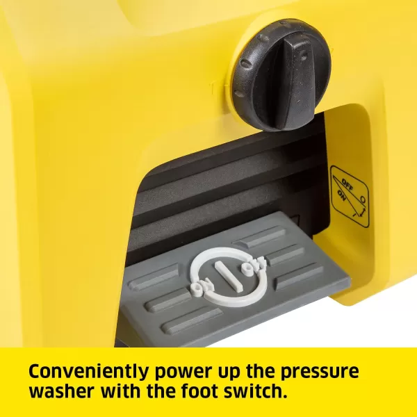 Kärcher K2300PS Max 2875 PSI Electric Pressure Washer with 4 Spray Nozzles - Great for cleaning Cars, Siding, Driveways, Fencing and more - 1.2 GPM