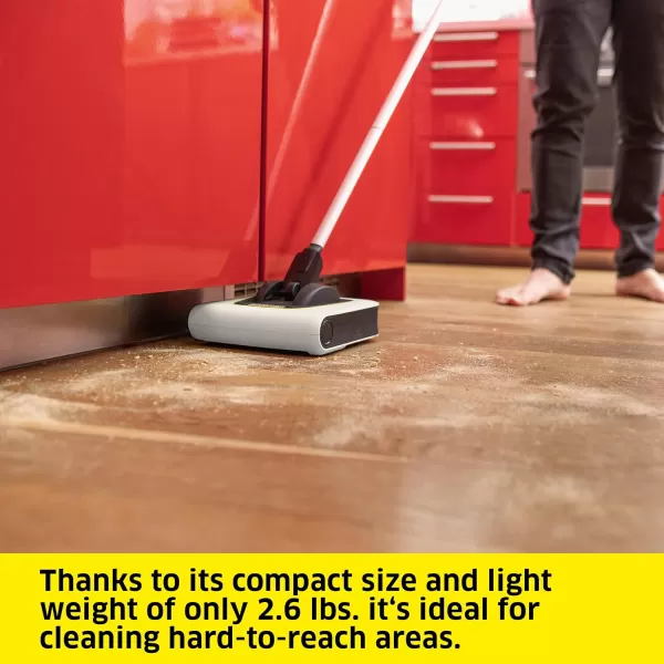 Kärcher - KB 5 Electric Floor Sweeper Broom - Multi-Surface - Lightweight and Cordless - Ideal for Fur, Hair, Dirt, &amp; Debris - 8.25" Cleaning Width,Yellow