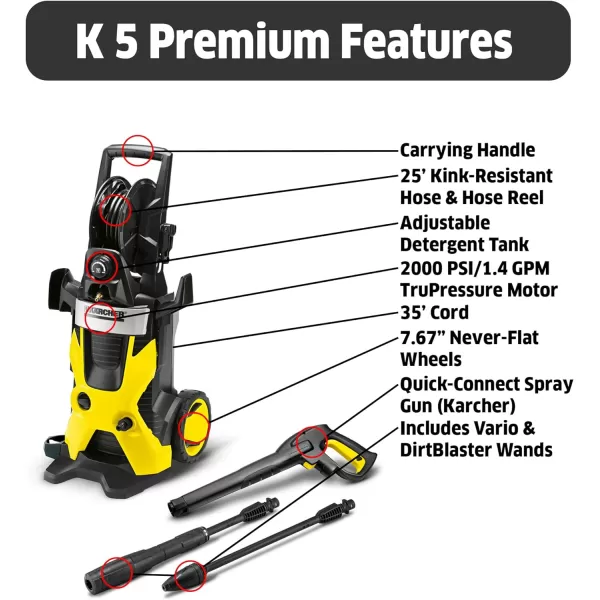 Kärcher - Replacement Extension High Pressure Hose for Kärcher - Electric Pressure Washers - 25-Feet