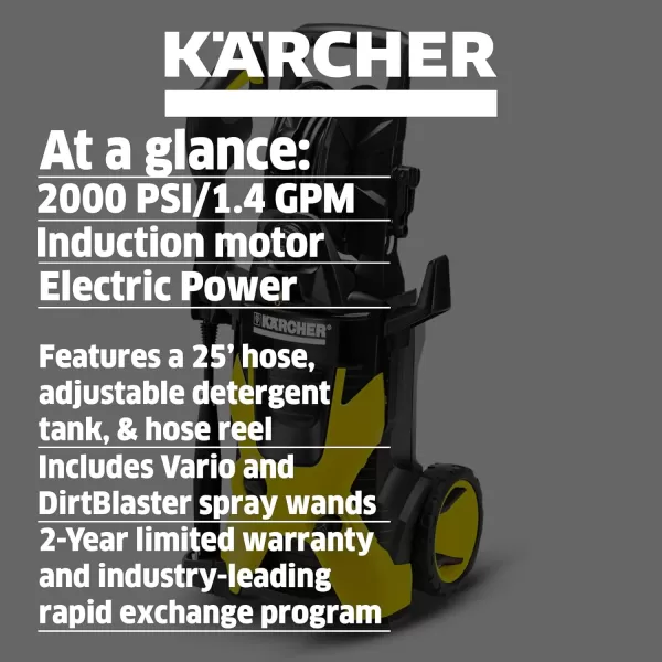 Kärcher - Replacement Extension High Pressure Hose for Kärcher - Electric Pressure Washers - 25-Feet