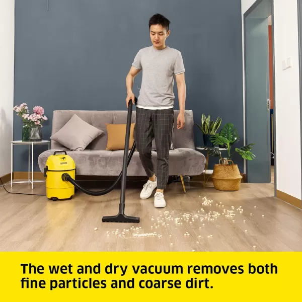 Kärcher - Reusable Flat Pleated Filter for Karcher Wet Dry Vacuum - For Karcher WD 4, WD 5/P and WD 6 P S Wet Dry Vacuum Cleaners