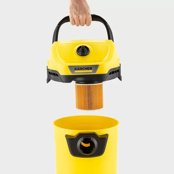 Kärcher - Reusable Flat Pleated Filter for Karcher Wet Dry Vacuum - For Karcher WD 4, WD 5/P and WD 6 P S Wet Dry Vacuum Cleaners