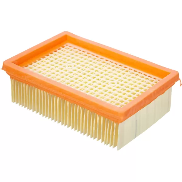 Kärcher - Reusable Flat Pleated Filter for Karcher Wet Dry Vacuum - For Karcher WD 4, WD 5/P and WD 6 P S Wet Dry Vacuum Cleaners