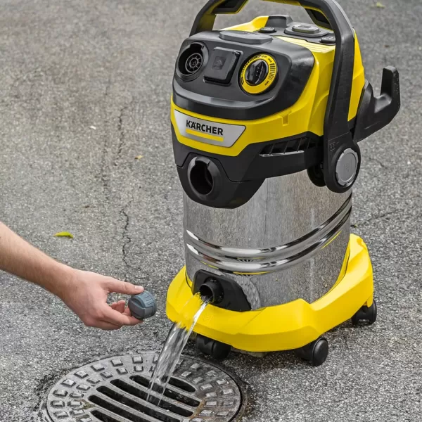Kärcher - Reusable Flat Pleated Filter for Karcher Wet Dry Vacuum - For Karcher WD 4, WD 5/P and WD 6 P S Wet Dry Vacuum Cleaners