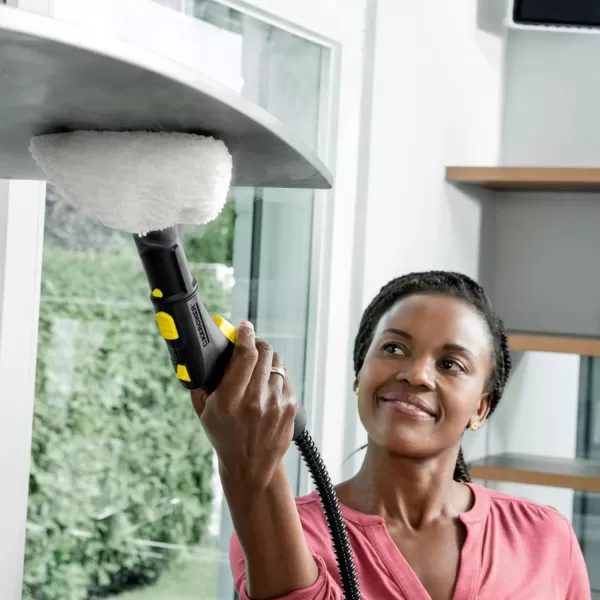 Kärcher SC3 Steam Cleaner with Attachments, Multi Purpose Power Steamer – Chemical-Free, 40 Sec Heat-Up, Continuous Steam - for Grout, Tile, Hard Floors, Appliances &amp; More - White