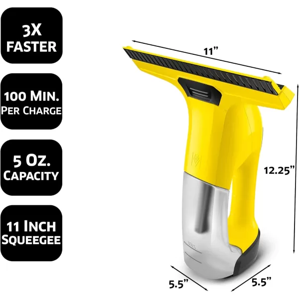 Kärcher - WV 6 Plus - 2-in-1 Window Vacuum Squeegee - Also Perfect for Showers, Mirrors, Glass, &amp; Countertops - 11 in. Squeegee Blade