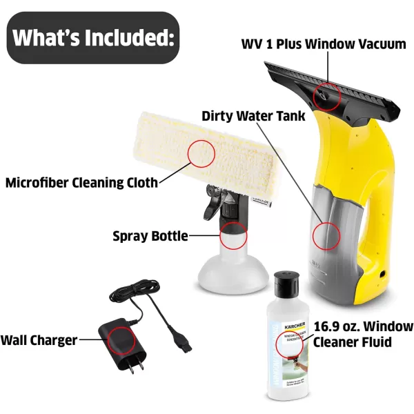 Kärcher - WV Evolution Set - Window Vacuum Extension Set for WV 1 Plus &amp; WV 6 Plus