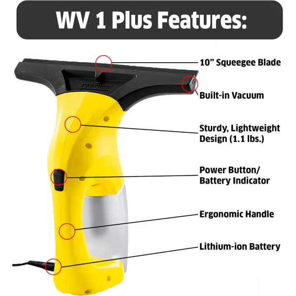 Kärcher - WV Evolution Set - Window Vacuum Extension Set for WV 1 Plus &amp; WV 6 Plus