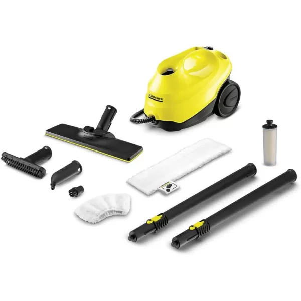 Kärcher SC3 Steam Cleaner with Attachments, Multi Purpose Power Steamer – Chemical-Free, 40 Sec Heat-Up, Continuous Steam - for Grout, Tile, Hard Floors, Appliances &amp; More - White