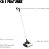 imageKrcher KB 5 Electric Floor Sweeper Broom for Carpets Hardwood Floors and Tiles Lightweight and Cordless Ideal for Fur Hair Dirt ampamp DustKB 5 White