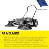 imageKrcher Pro Walk Behind Outdoor Push Sweeper KM 7020 C 1 Bristle Brush  28quot Working Width 12 Gallon Heavy Duty Broom  for Commercial UseKM 7020 C Commercial