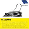 imageKrcher Pro Walk Behind Outdoor Push Sweeper KM 7020 C 1 Bristle Brush  28quot Working Width 12 Gallon Heavy Duty Broom  for Commercial UseKM 7020 Commercial