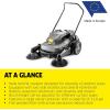 imageKrcher Pro Walk Behind Outdoor Push Sweeper KM 7020 C 1 Bristle Brush  28quot Working Width 12 Gallon Heavy Duty Broom  for Commercial UseKM 7030 C Commercial