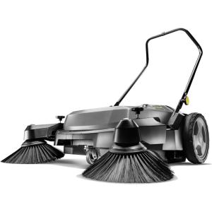 imageKrcher Pro Walk Behind Outdoor Push Sweeper KM 7020 C 1 Bristle Brush  28quot Working Width 12 Gallon Heavy Duty Broom  for Commercial UseKM 7020 C Commercial