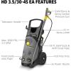 imageKrcher Commercial Electric Pressure Washer 1300 PSI  HD Compact Class  Cold Water Power Washer with Carry Handle  18 GPM3000 PSI Super Class