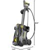 imageKrcher HD 48 Classic Commercial Electric Pressure Washer with Power Nozzle Pressurized Rubber Hose ampamp Hose Reel 171 GPM Flow RatePRO HD 400 ED