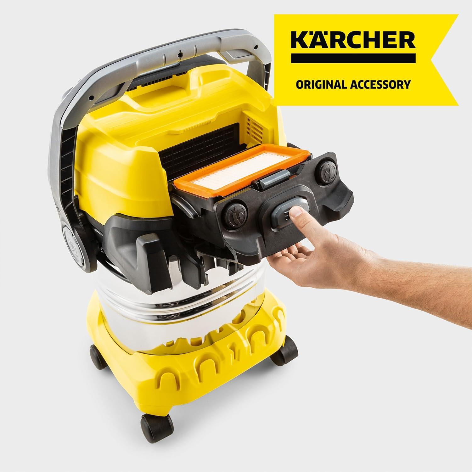 imageKrcher WD 3 MultiPurpose 45 Gallon WetDry Shop Vacuum Cleaner with Attachments  Blower Feature Compact SpaceSaving Design Great for Car CleaningFilter for WD4  WD5  WD 6