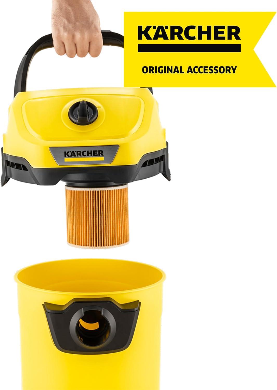 imageKrcher WD 3 MultiPurpose 45 Gallon WetDry Shop Vacuum Cleaner with Attachments  Blower Feature Compact SpaceSaving Design Great for Car CleaningFilter WD1 Compact  WD2  WD3