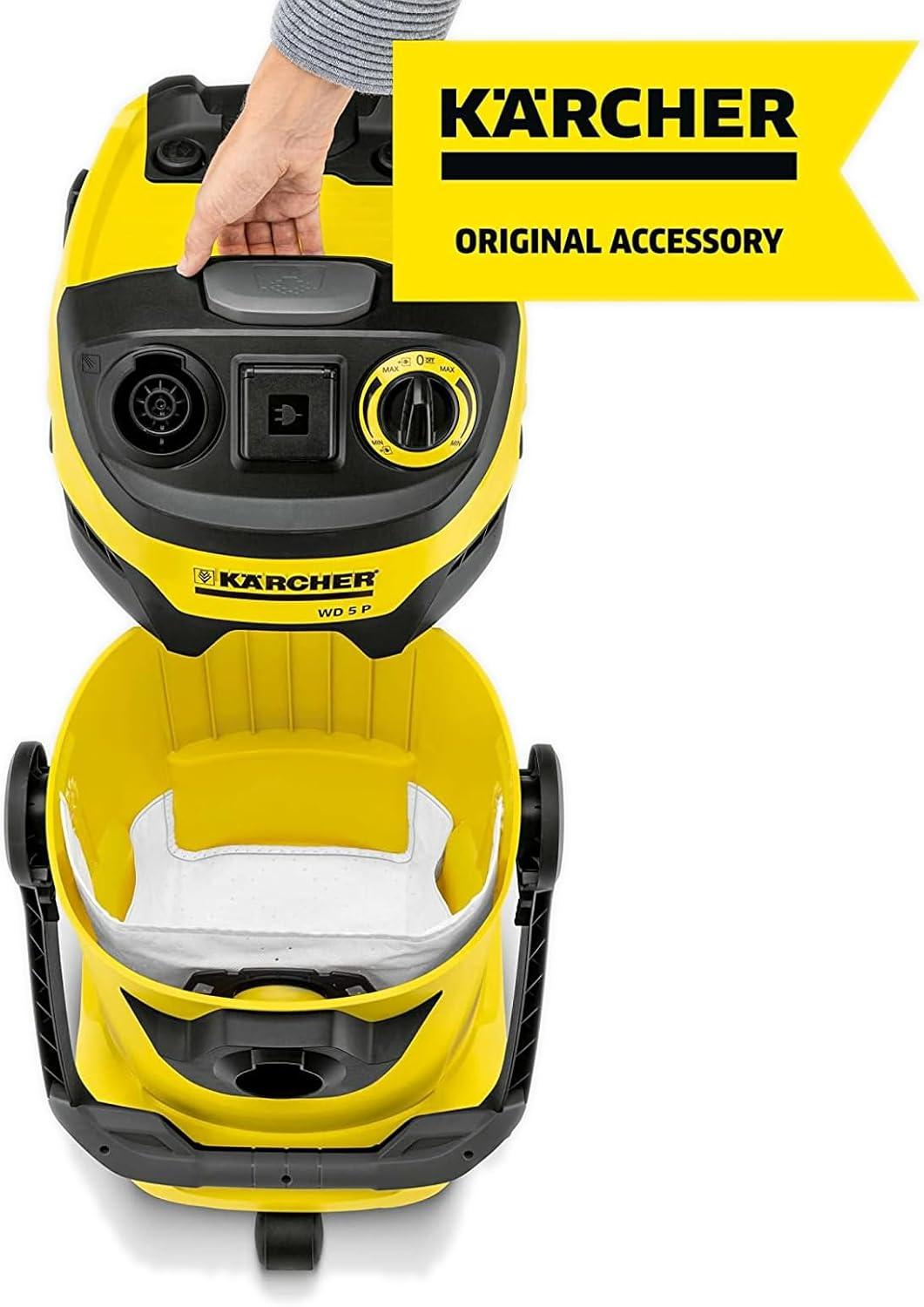 imageKrcher WD 3 MultiPurpose 45 Gallon WetDry Shop Vacuum Cleaner with Attachments  Blower Feature Compact SpaceSaving Design Great for Car CleaningFilter Bags for WD 4  WD 5  WD6
