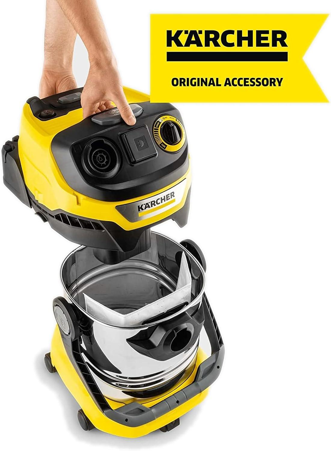 imageKrcher WD 3 MultiPurpose 45 Gallon WetDry Shop Vacuum Cleaner with Attachments  Blower Feature Compact SpaceSaving Design Great for Car CleaningFilter Bags for WD 4  WD 5  WD6
