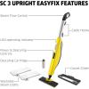 imageKrcher  SC 3 EasyFix Steam Cleaner Steam Mop  Upright  For Hard Floors and Carpet  Rapid 30 Second HeatUp