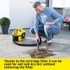 imageKrcher WD 218 Battery Powered Wet Dry Shop Vacuum Cleaner with Blower Function ampamp Attachements Multi Purpose 225 W Cartridge Filter Fleece Bag Floor ampamp Crevice Nozzle 32 Gal  Tool OnlyWD 1 Compact Tool Only