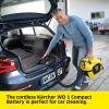 imageKrcher WD 218 Battery Powered Wet Dry Shop Vacuum Cleaner with Blower Function ampamp Attachements Multi Purpose 225 W Cartridge Filter Fleece Bag Floor ampamp Crevice Nozzle 32 Gal  Tool OnlyWD 1 Compact Tool Only