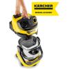imageKrcher WD 3 MultiPurpose 45 Gallon WetDry Shop Vacuum Cleaner with Attachments  Blower Feature Compact SpaceSaving Design Great for Car CleaningFilter Bags for WD 4  WD 5  WD6